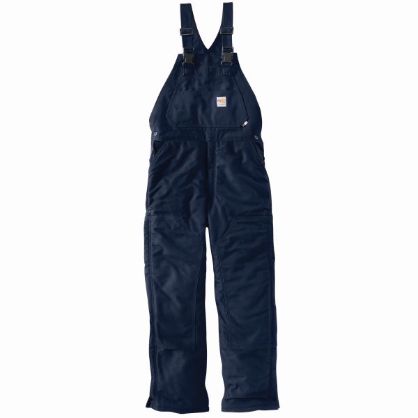 CARHARTT FR NAVY DUCK BIB OVERALL UNLINED