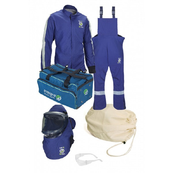 ENESPRO AGP 40 CAL ARC FLASH PREMIUM KIT W/ LIFT FRONT HOOD W/ FANS & GEAR BAG – NO GLOVES
