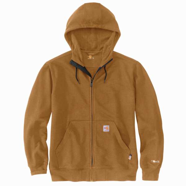 CARHARTT FR FORCE MIDWEIGHT HOODED ZIP FRONT SWEATSHIRT