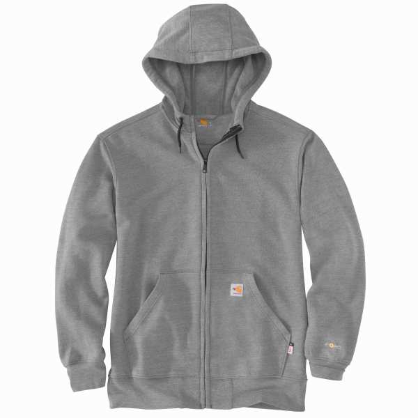 CARHARTT FR FORCE MIDWEIGHT HOODED ZIP FRONT SWEATSHIRT