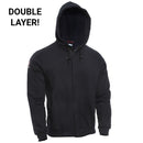 DRIFIRE/TECGEN FR DOUBLE LAYER HOODED ZIP FRONT SWEATSHIRT