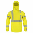 LAKELAND FR HI-VIS CLASS 3 WAFFLE HOODIE WITH NECK GAITER