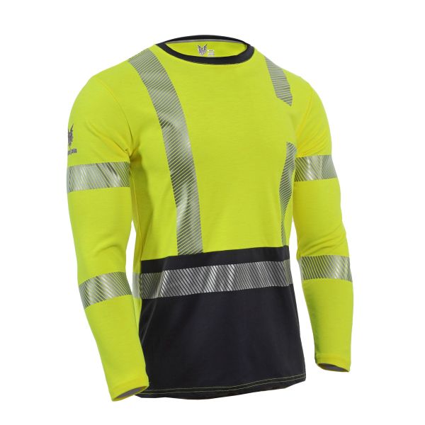 DRIFIRE FR HI-VIS HYBRID T-SHIRT - LONG SLEEVE