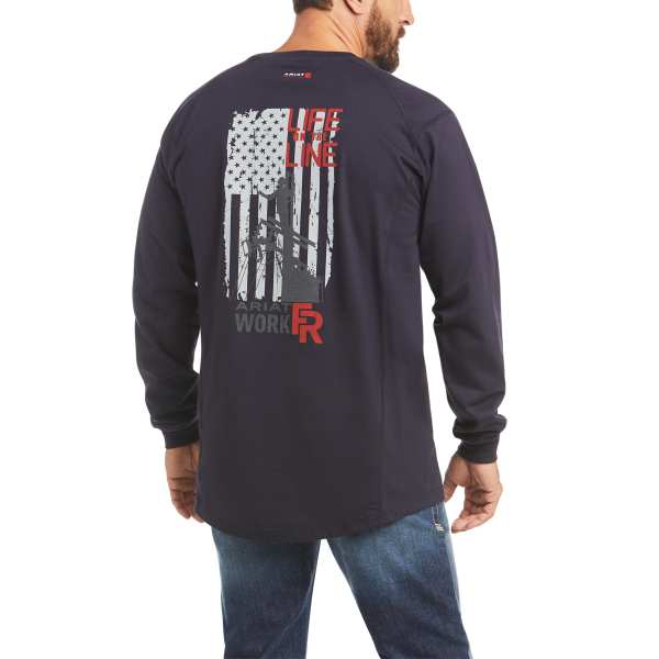 ARIAT FR AIR LIFE ON THE LINE T-SHIRT