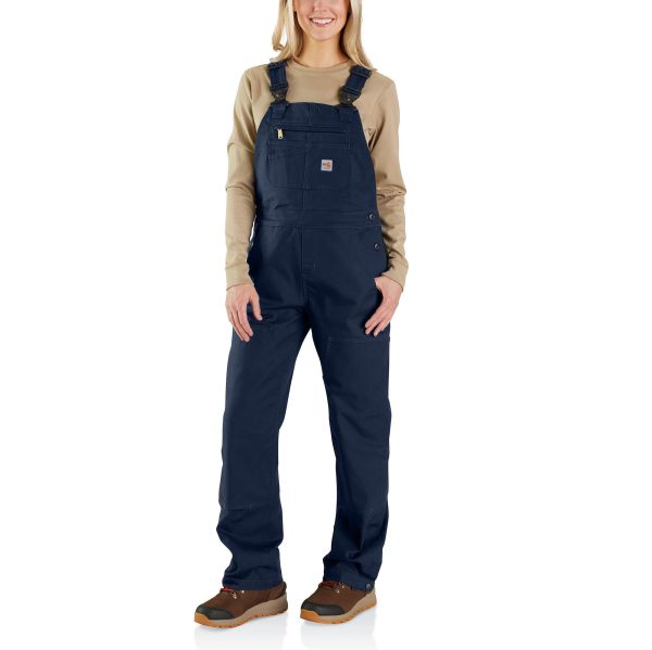 CARHARTT WOMEN'S FR RUGGED FLEX LOOSE FIT DUCK BIB OVERALL