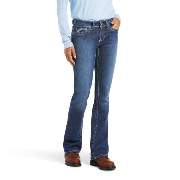 ARIAT WOMEN'S FR MID RISE BOOT CUT JEAN