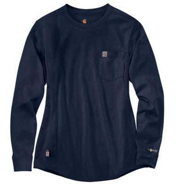 CARHARTT FR WOMEN'S FORCE COTTON CREW T-SHIRT - LONG SLEEVE