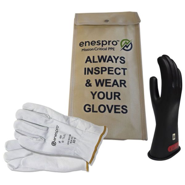 ENESPRO RUBBER VOLTAGE GLOVE KIT - CLASS 0