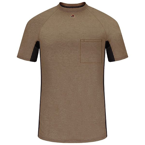 BULWARK FR SHORT SLEEVE BASE LAYER W/MESH GUSSET W/POCKET