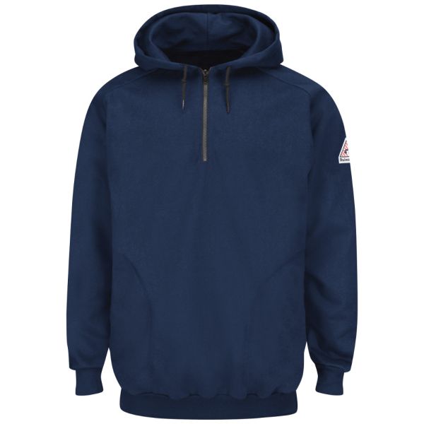 BULWARK FR 1/4 ZIP PULLOVER HOODED SWEATSHIRT