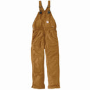 CARHARTT FR BROWN DUCK BIB OVERALL - UNLINED