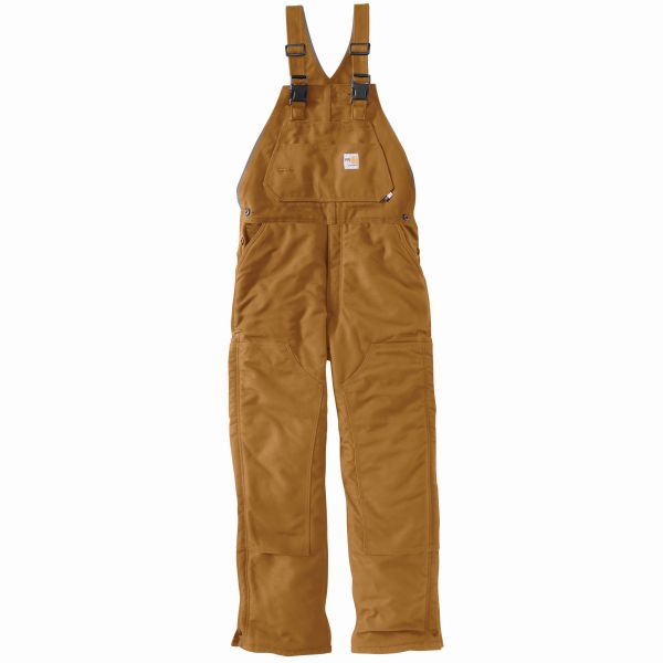 CARHARTT FR BROWN DUCK BIB OVERALL - UNLINED
